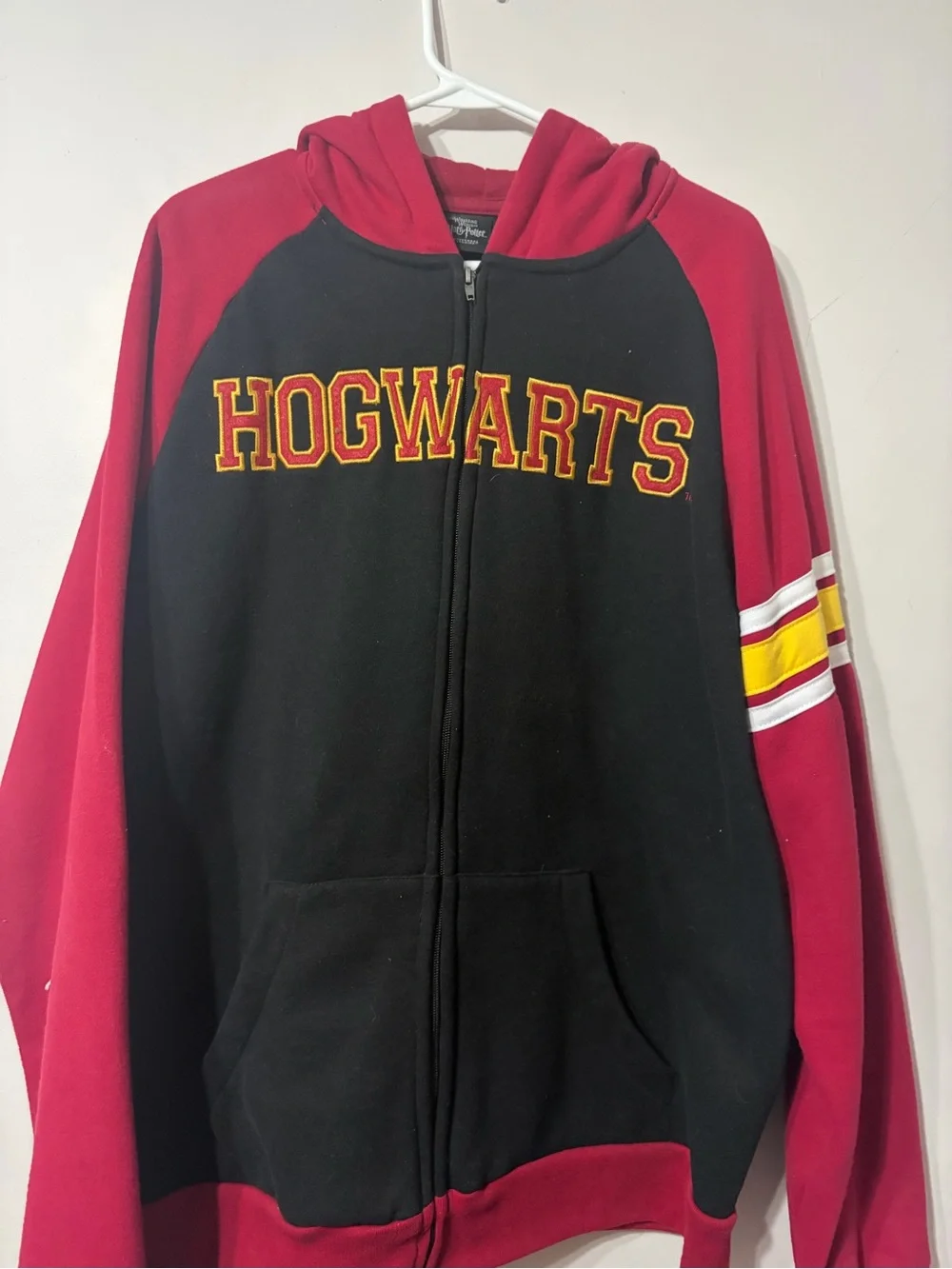 Wizarding World of Harry Potter Hogwarts Zip Jacket Embroidered Crest